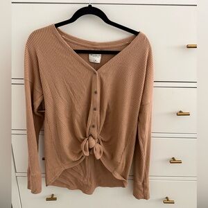 Abercrombie & Fitch Soft Cozy Button-Down Top